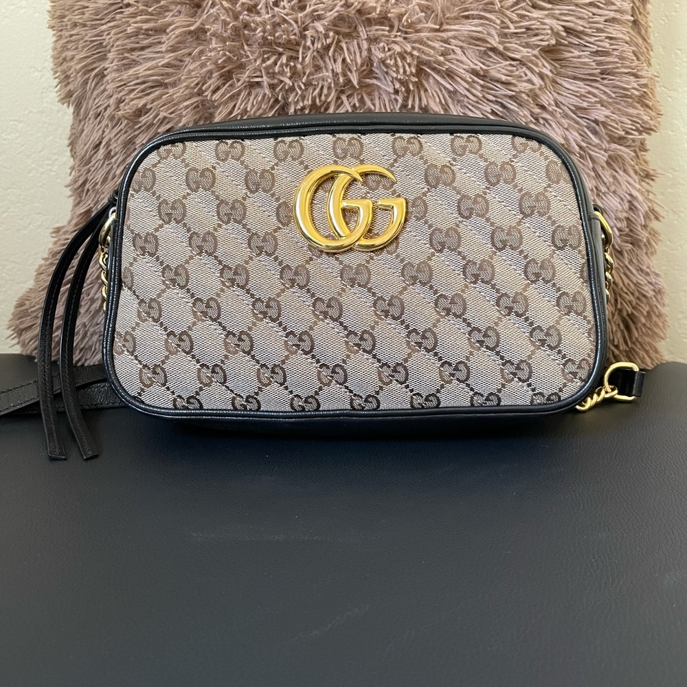 Gucci Marmot Small Shoulder Bag - GG Canvas